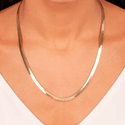 Maya halskjede i gull 6 mm