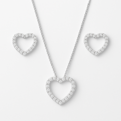 Love Silver smykkesett 