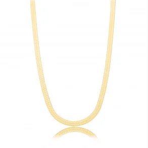 Maya halskjede i gull 6 mm